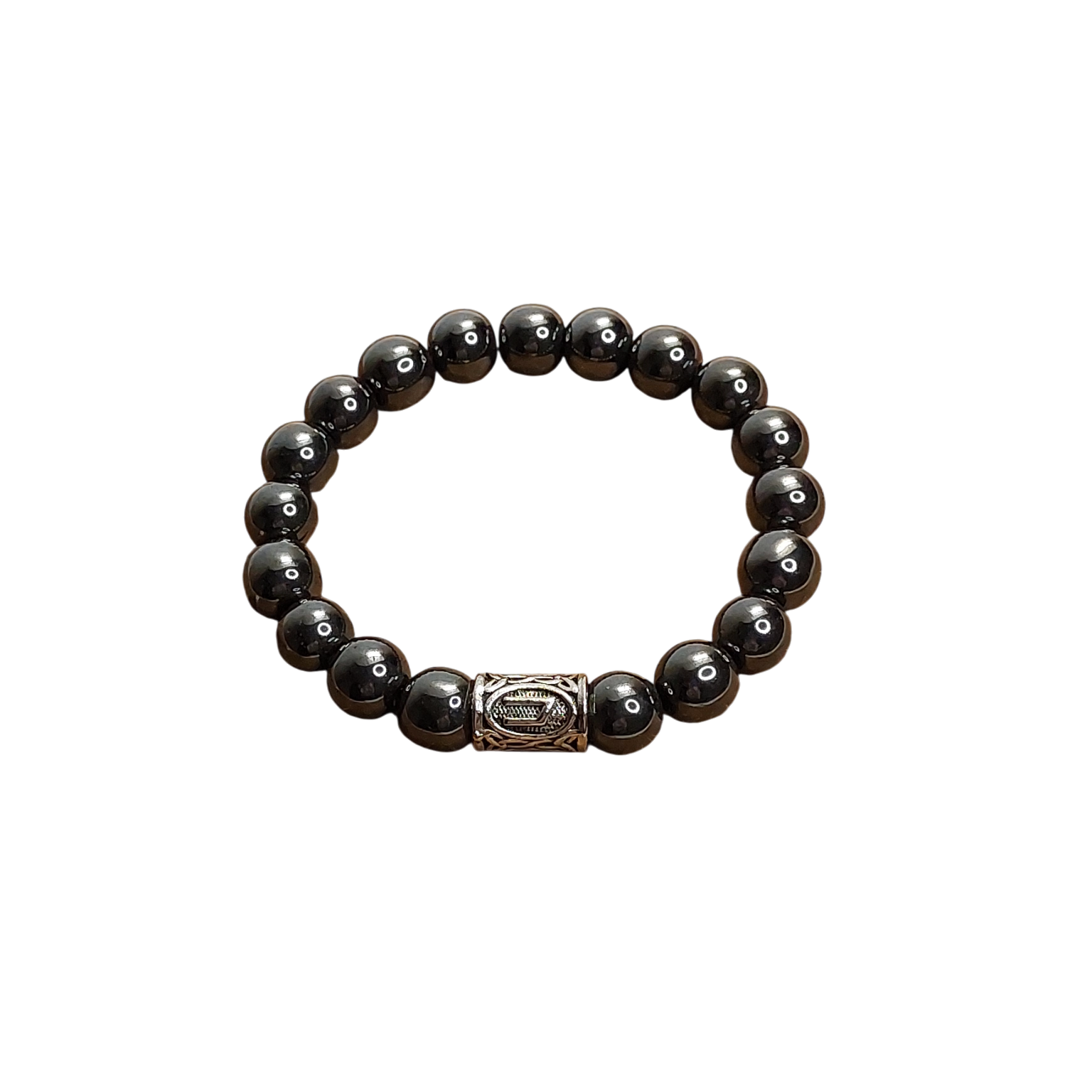 Рунічний браслет з гематитом